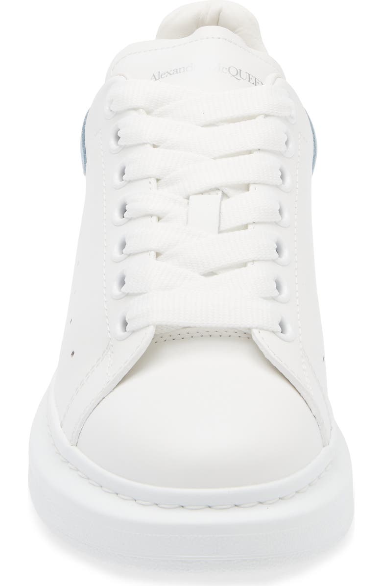 McQueen Oversized Sneaker, Alternate, color, White/ Powder Blue