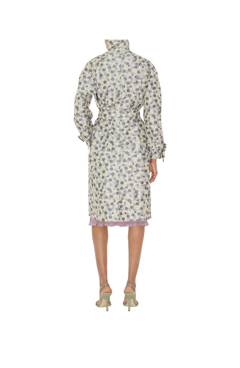 Burberry Long Daisy Lightweight Zip Car Coat, Alternate, color, Eccles