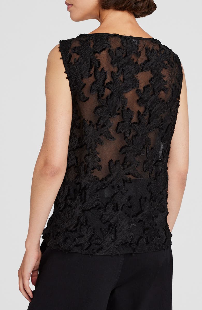 Club Monaco Sheer Jacquard Top, Alternate, color, 