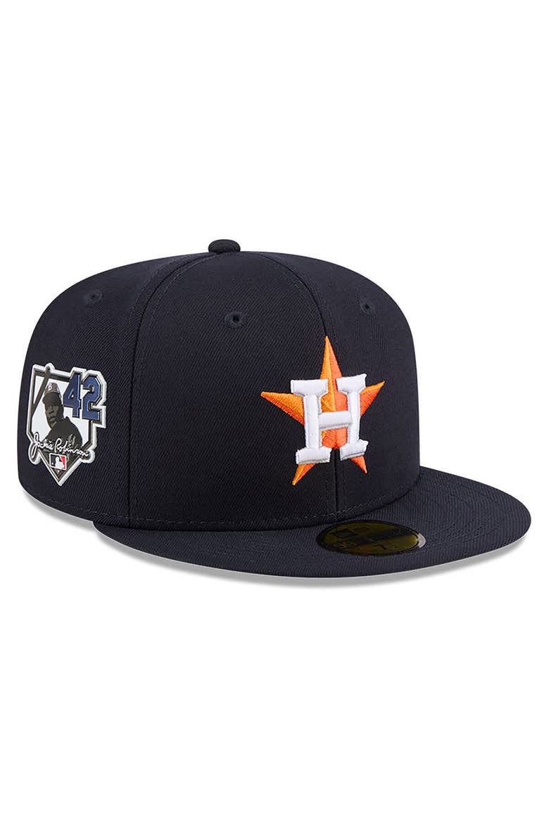 Men's New Era Navy Houston Astros 2026 Jackie Robinson Day 59FIFTY Fitted Hat, Main, color, Navy