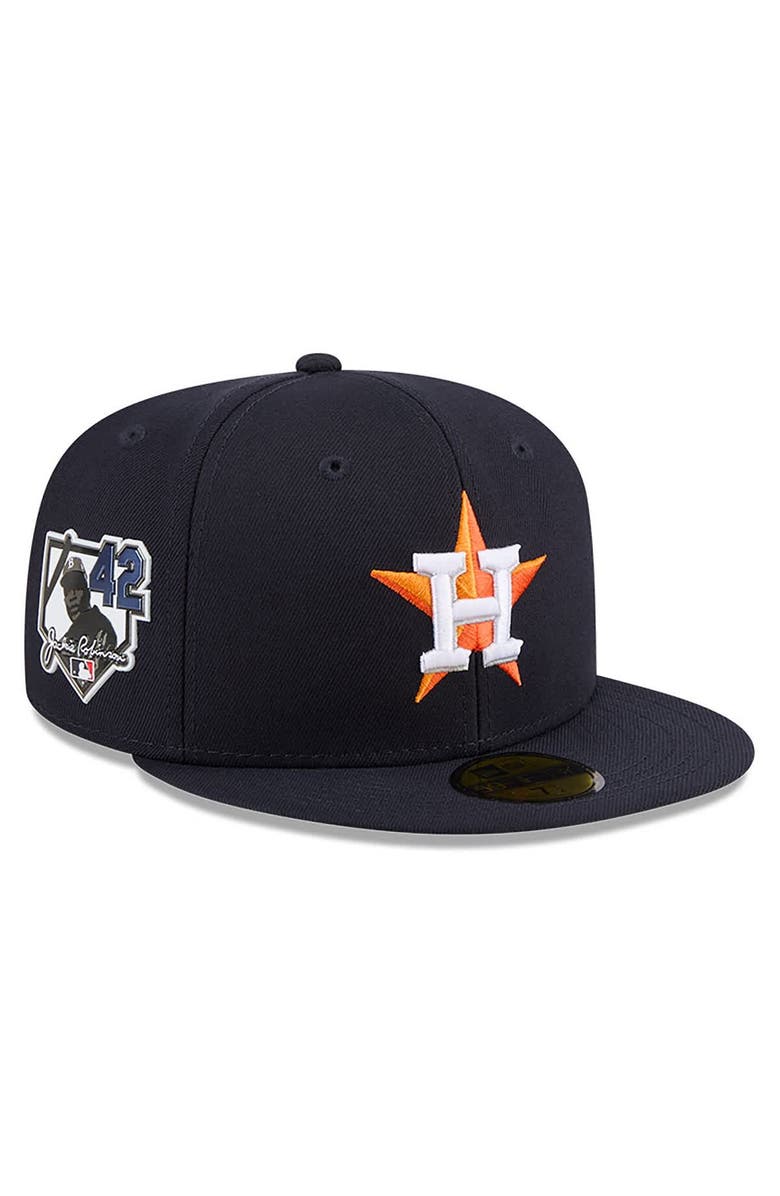 New Era Men's New Era Navy Houston Astros 2026 Jackie Robinson Day 59FIFTY Fitted Hat, Main, color, Navy