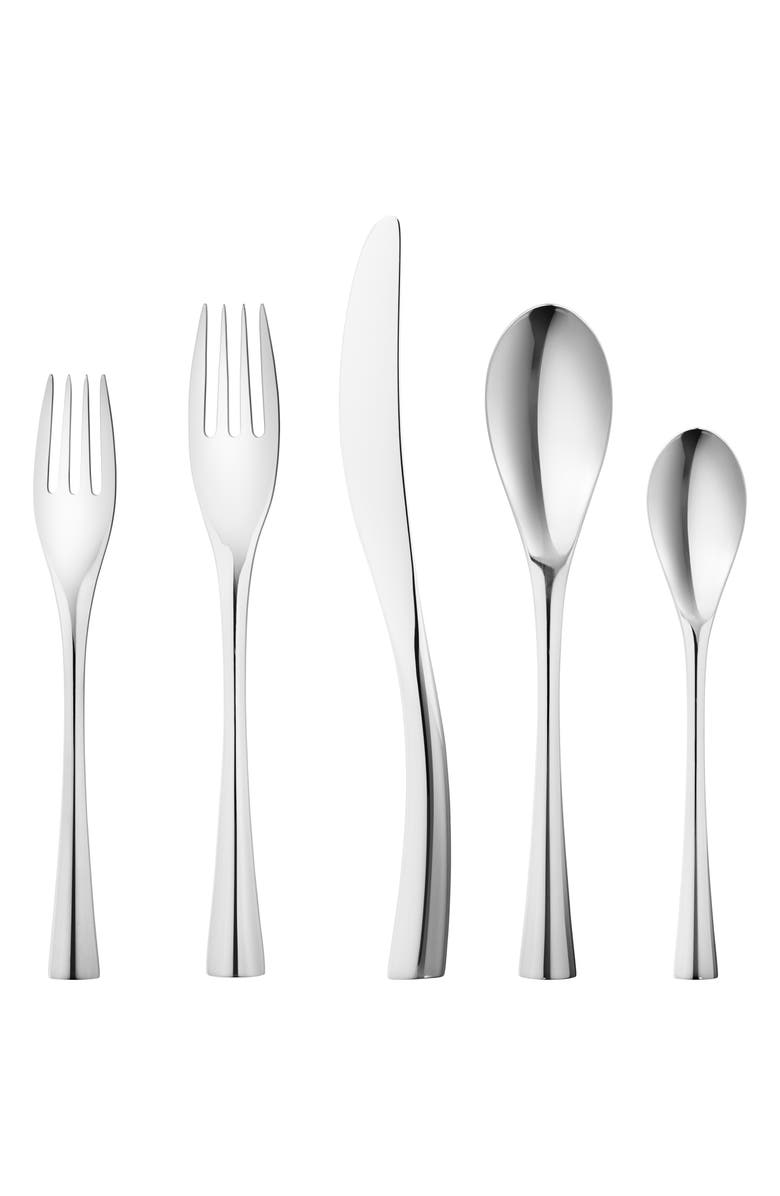 Georg Jensen Cobra 5-Piece Flatware Place Setting, Main, color,