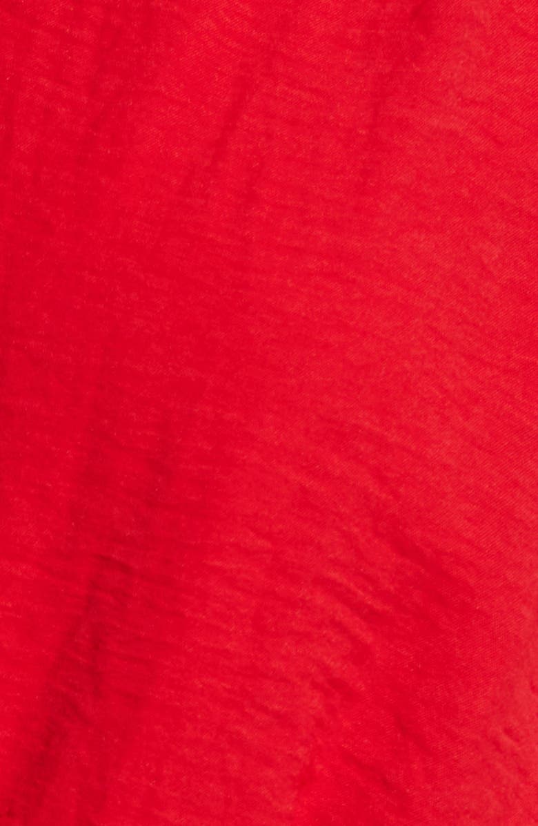 Fraiche by J Tulip Hem Romper, Alternate, color, Tomato