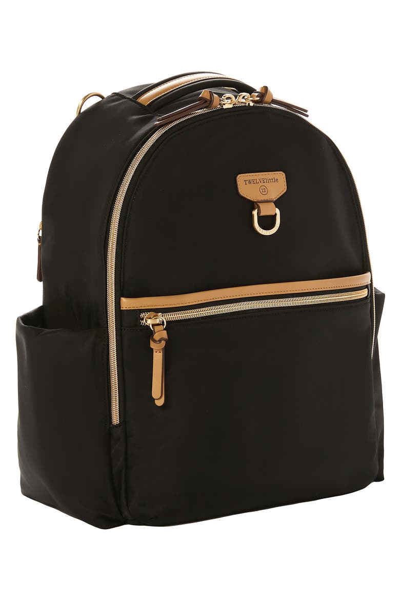 Midi Go 3.0 Water Resistant Diaper Backpack, Alternate, color, BLACK/ TAN