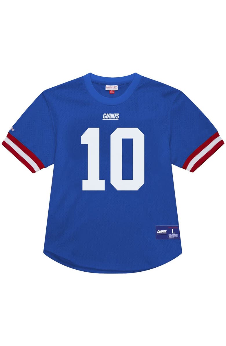 Mitchell & Ness Men's Mitchell & Ness Eli Manning Royal New York Giants Retired Player Name & Number Mesh Top, Alternate, color, Royal