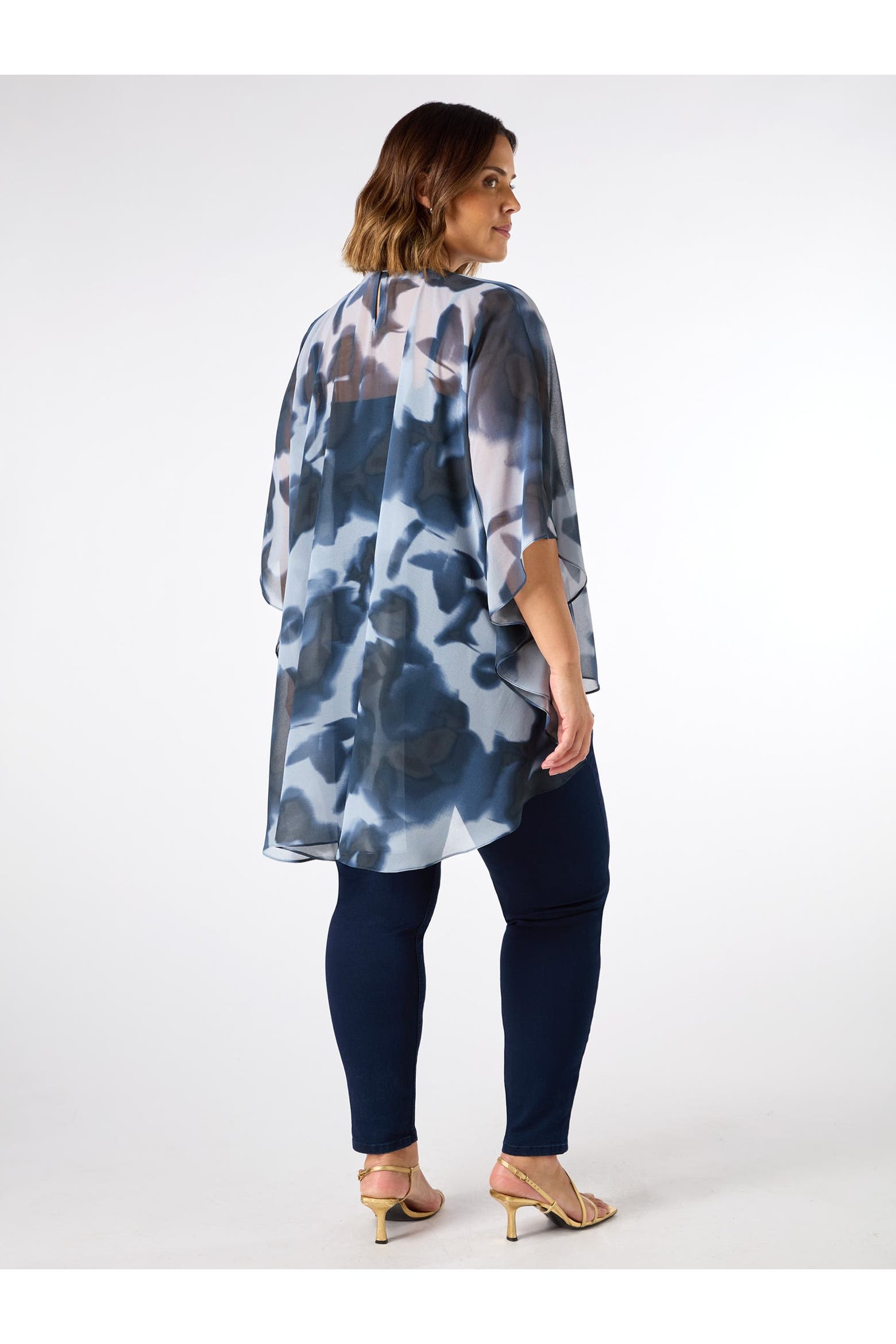 Abstract Calculation Live Unlimited Abstract Floral High Low Overlay Top (Women) | Nordstrom