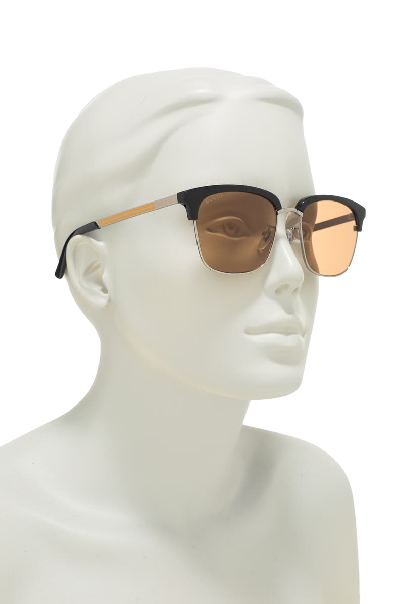 Gucci 55mm Square Sunglasses, Alternate, color,