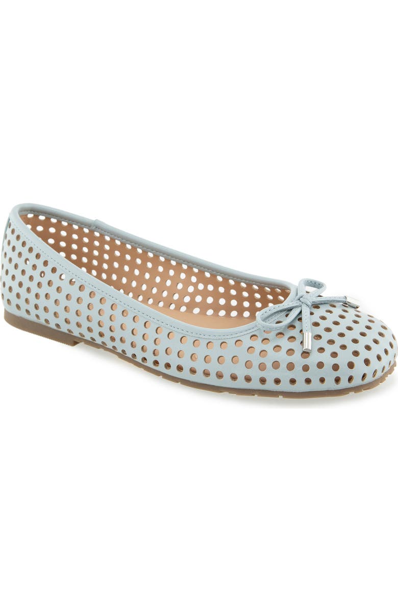 Reaction Kenneth Cole Elstree Perforated Ballet Flat, Main, color, Steel Blue