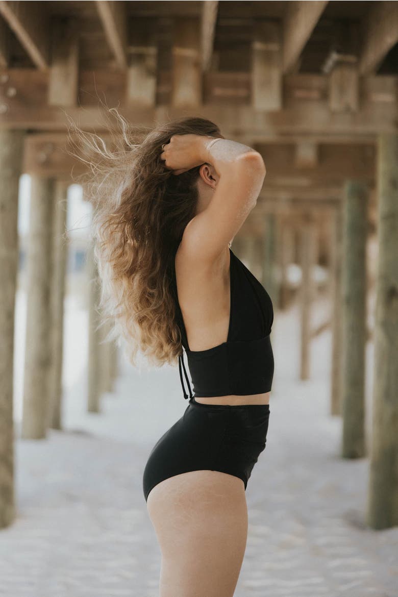 Midnight High Waisted Bottoms, Alternate, color, Black