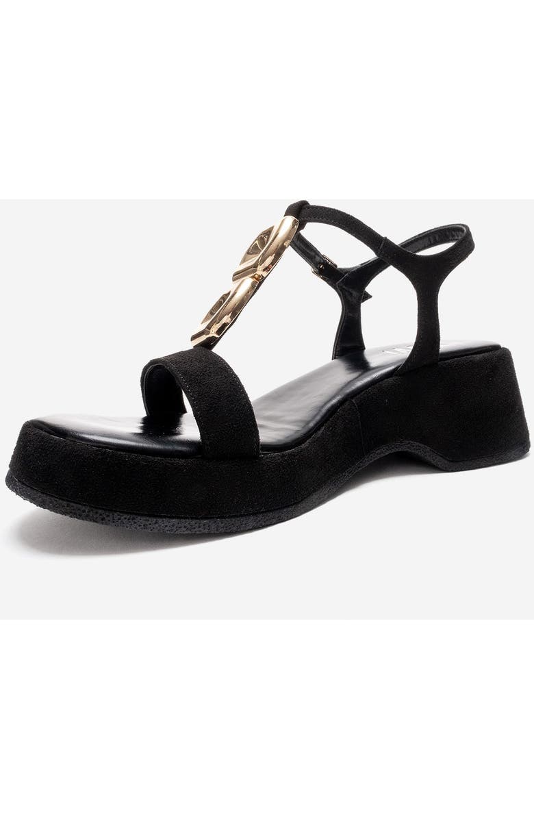 Prologue Shoes Matt Platform Sandal, Alternate, color, Black Suede
