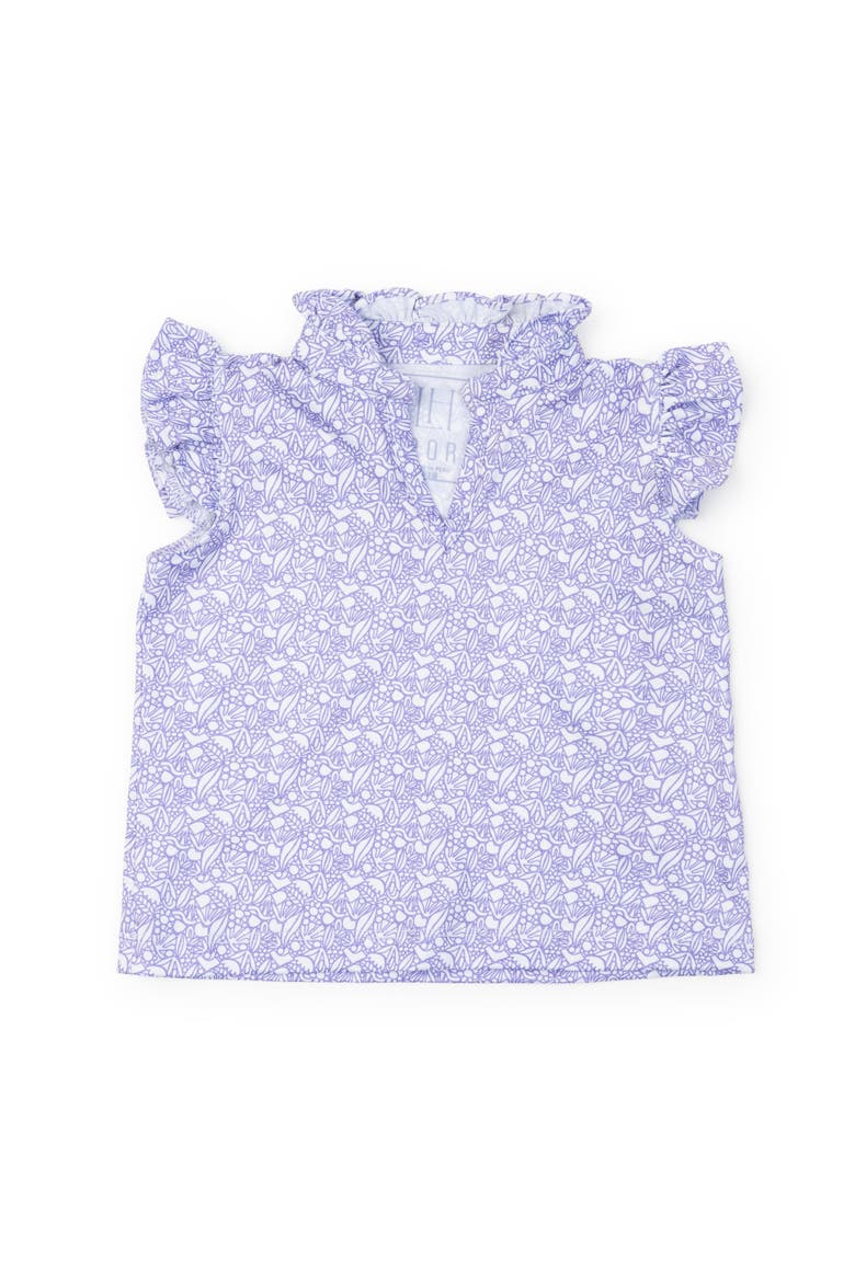 Ellie Girls' Sleeveless Ruffled Top by LH Sport, Main, color, Petal Pop Purple