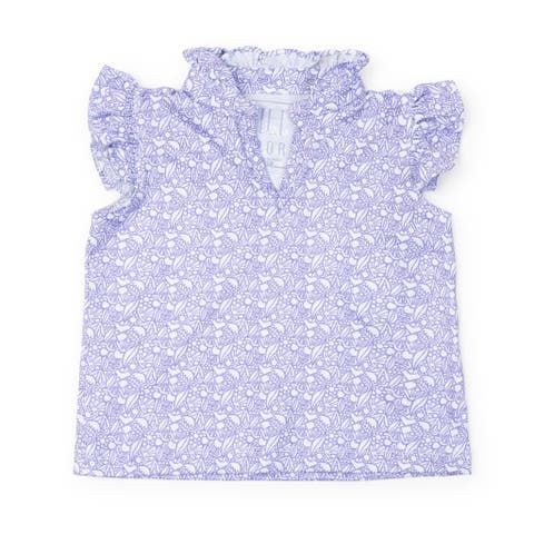 Ellie Girls' Sleeveless Ruffled Top by LH Sport