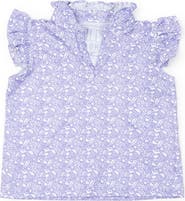 Lila and Hayes Ellie Girls' Sleeveless Ruffled Top by LH Sport