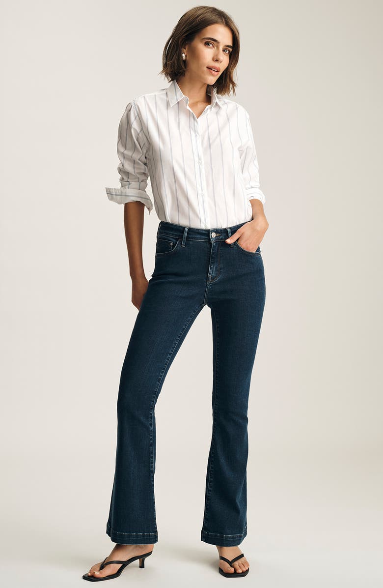 Mavi Jeans Sydney Mid Rise Flare Jeans, Alternate, color,