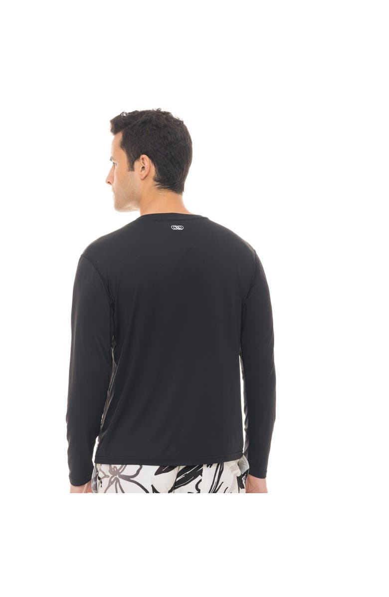 Le Club Resortwear SPF 50 Le Club Mens Rashguard, Alternate, color, Black