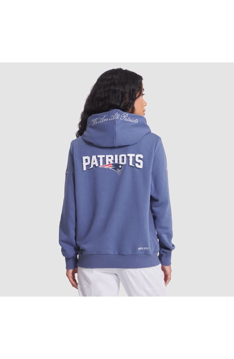 Nike Women's Nike Storm Blue New England Patriots 2025 Rivalries Collection Standard Issue Sideline Dri-FIT Hoodie, Alternate, color, 