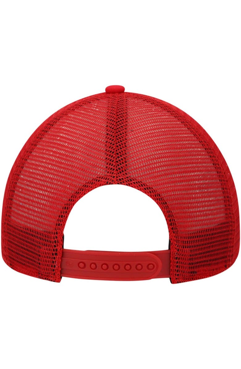 '47 Men's '47 Red Tampa Bay Buccaneers Highpoint Trucker Clean Up Snapback Hat, Alternate, color, 