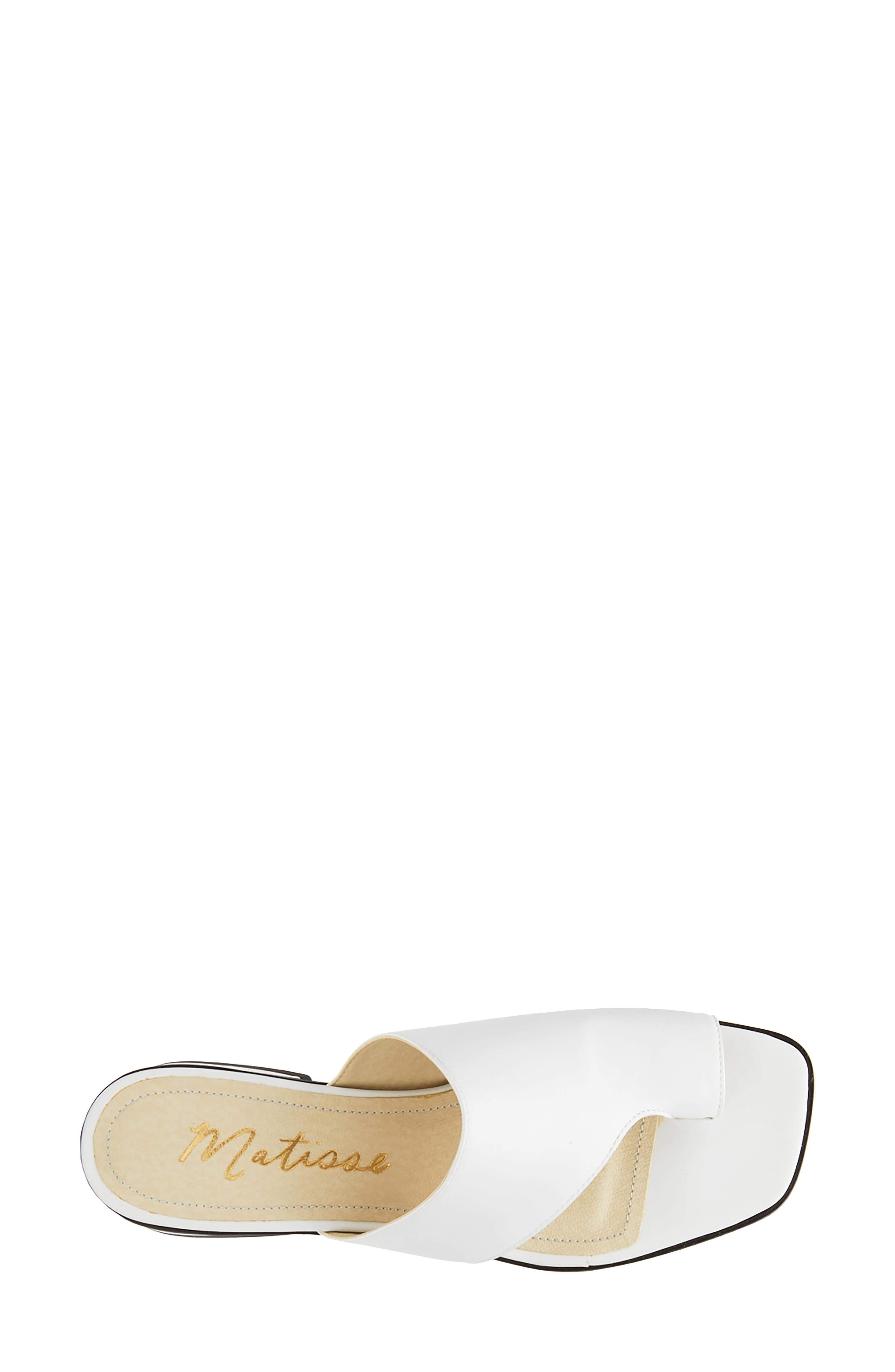 Goddess Sandal, Alternate, color, WHITE LEATHER