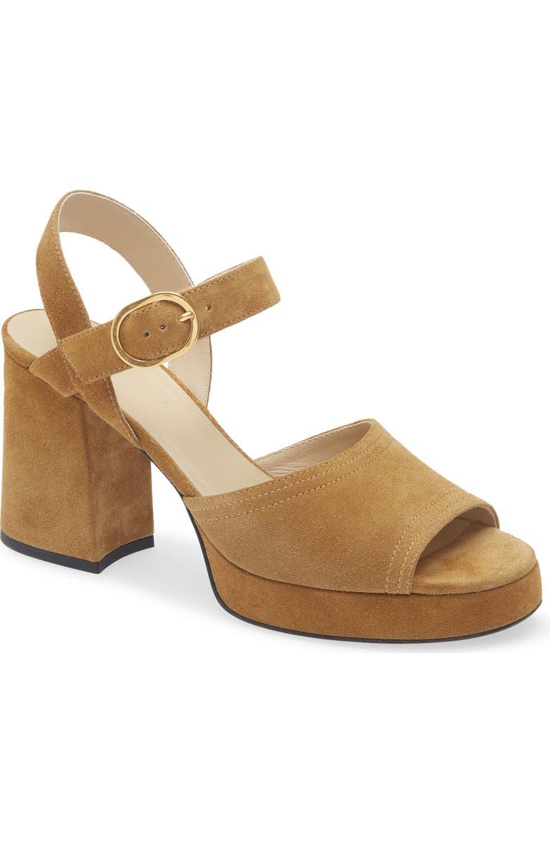 Valentino Garavani Fawcette Platform Sandal, Main, color, Beige