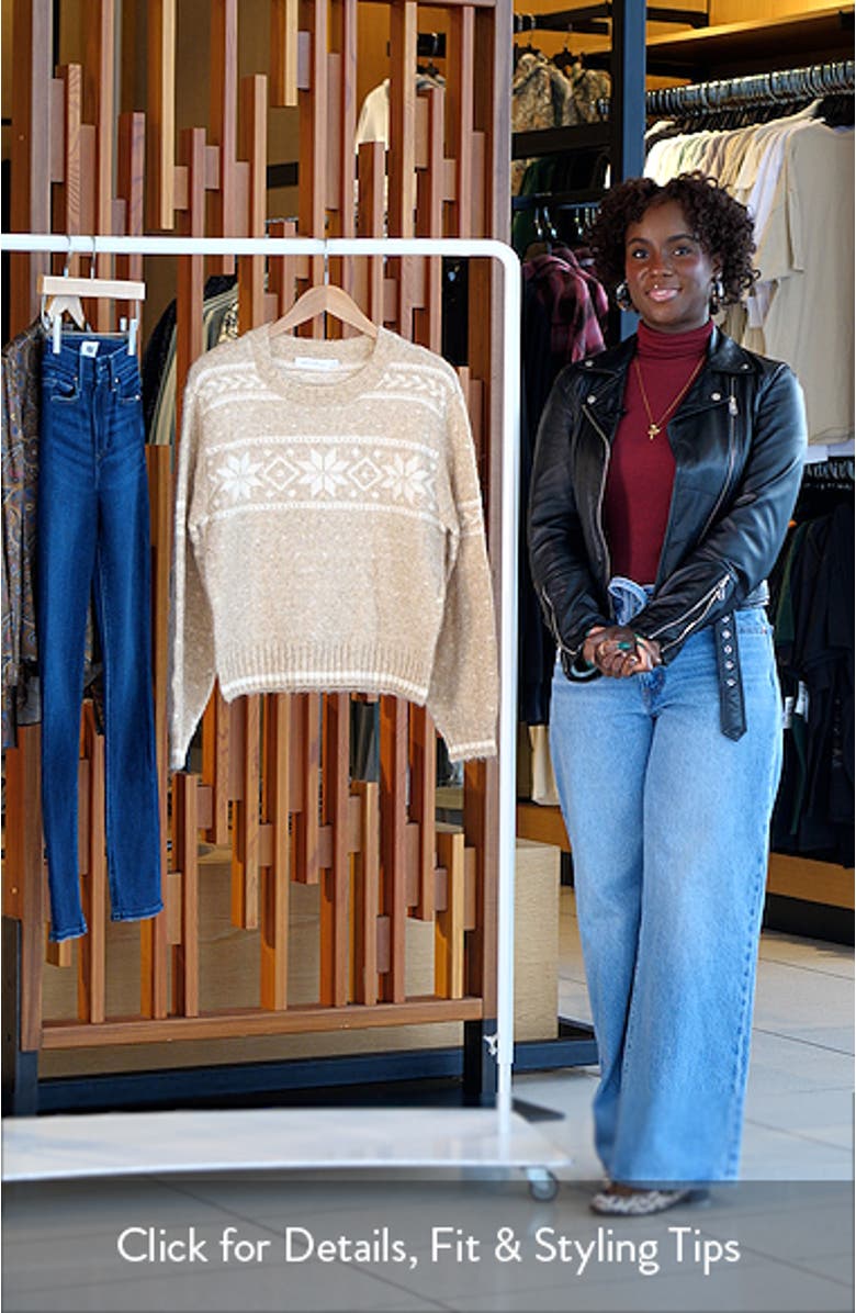 Fair Isle Crewneck Sweater, sales video thumbnail