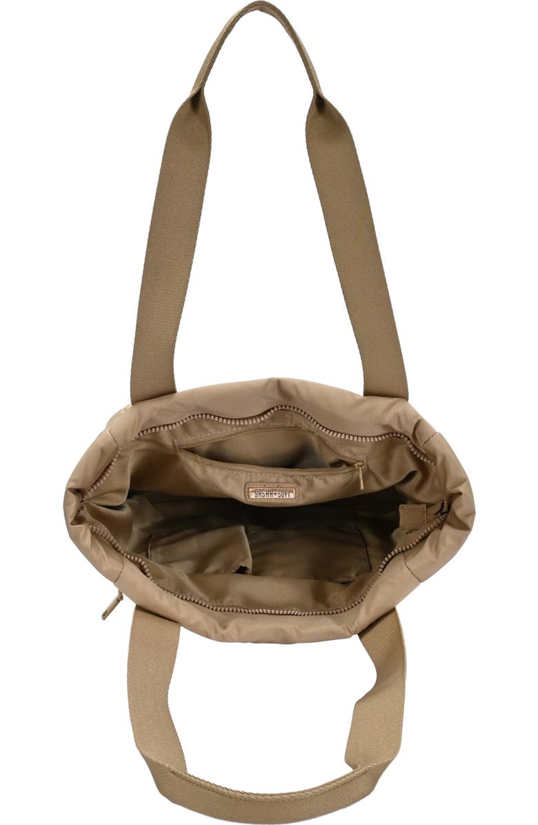 Sasha + Sofi Large Pocket Tote Bag, Alternate, color, Beige
