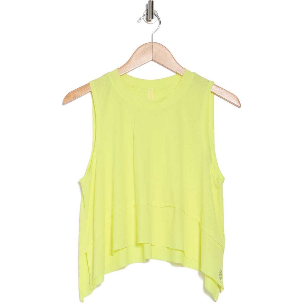 FREE PEOPLE FREE PEOPLE FP MOVEMENT TEMPO ASYMMETRIC CROP TANK TOP