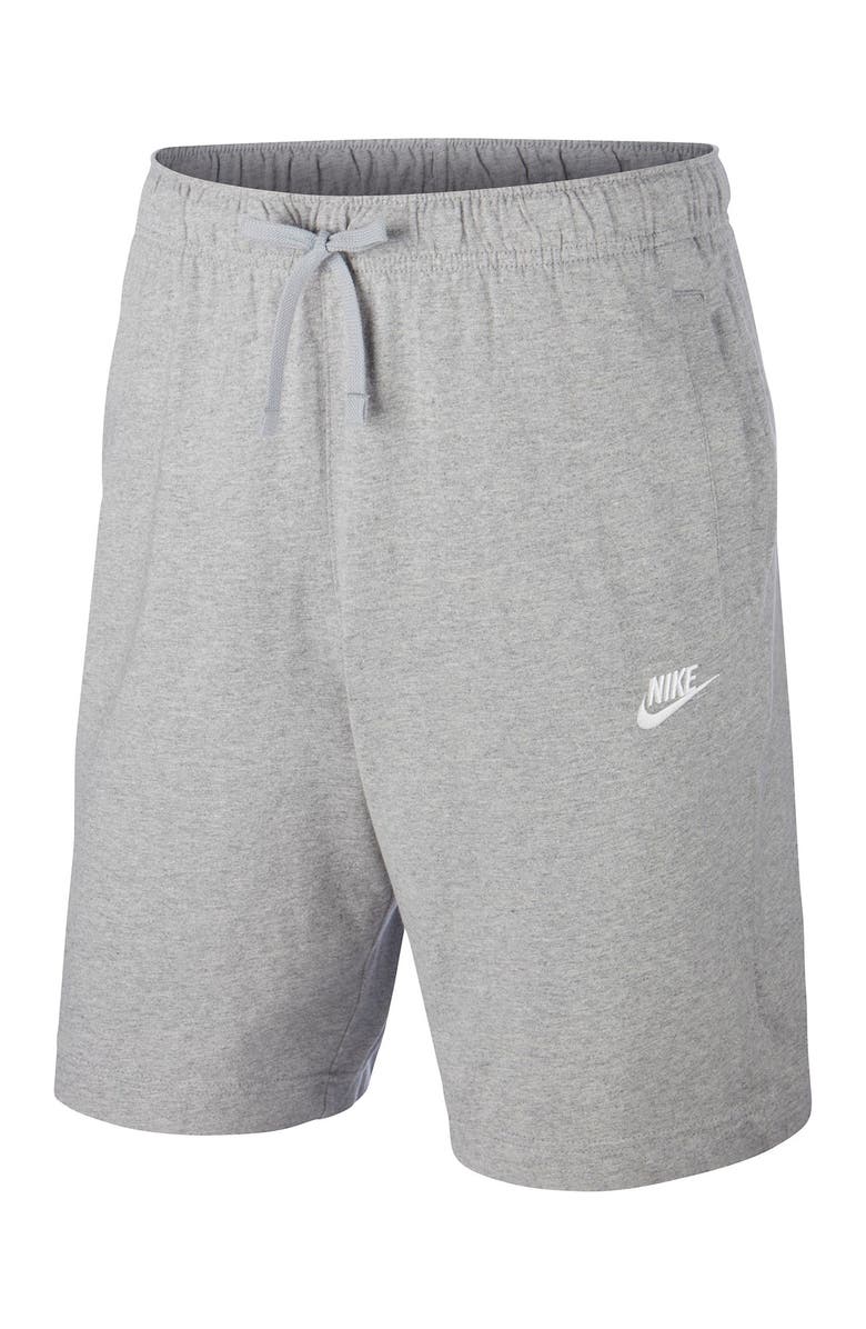 Nike Sportswear Club Jersey Shorts, Main, color, D Gr H/White