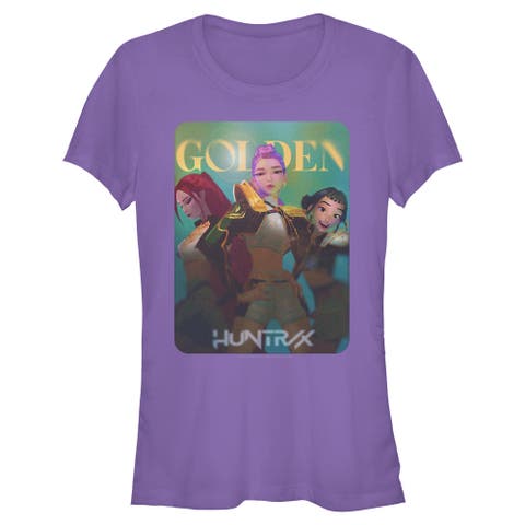 Junior's KPop Demon Hunters Huntrix Golden Photocard  Graphic T-Shirt
