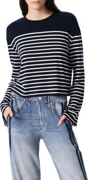 rag & bone The Knit Stripe Long Sleeve T-Shirt