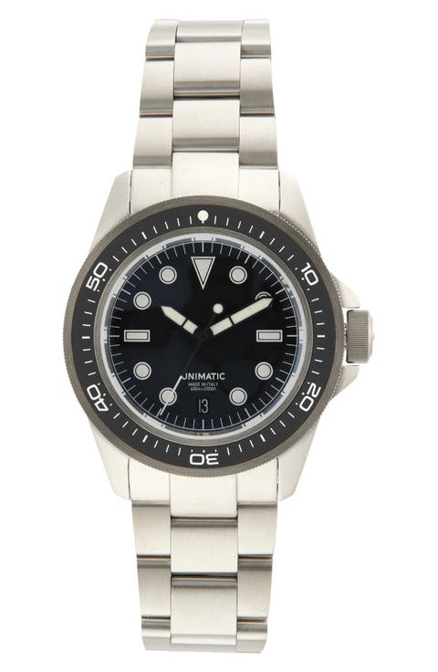 Modello Uno U1S-PD6-B ProDiver Automatic Bracelet Watch, 41.5mm