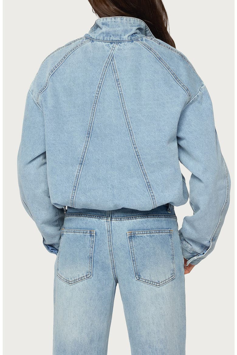Jaysi Denim Bomber Jacket, Alternate, color, BLUE-WASHED
