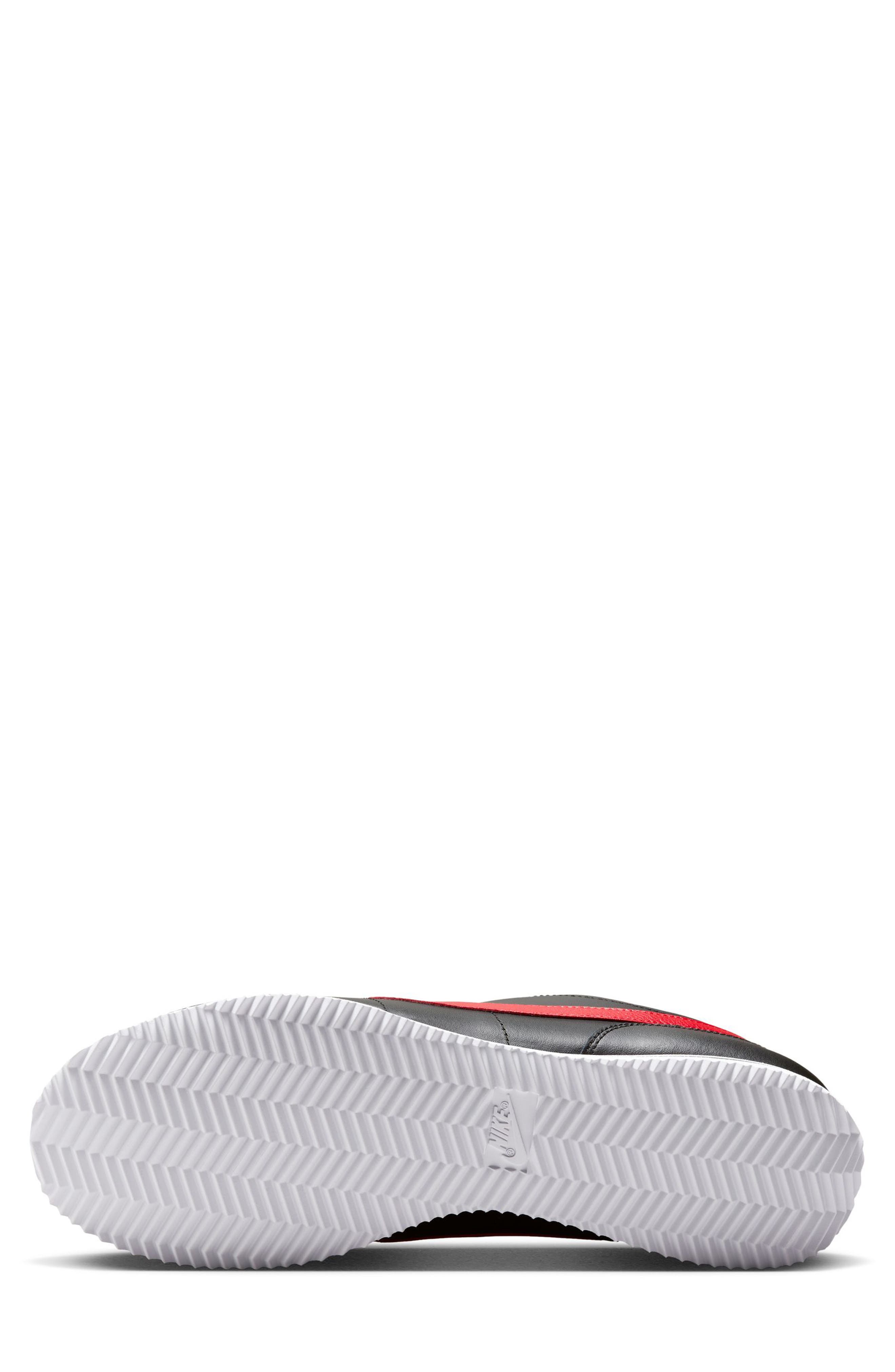 Nike Cortez Sneaker, Alternate, color, Black/ Gym Red