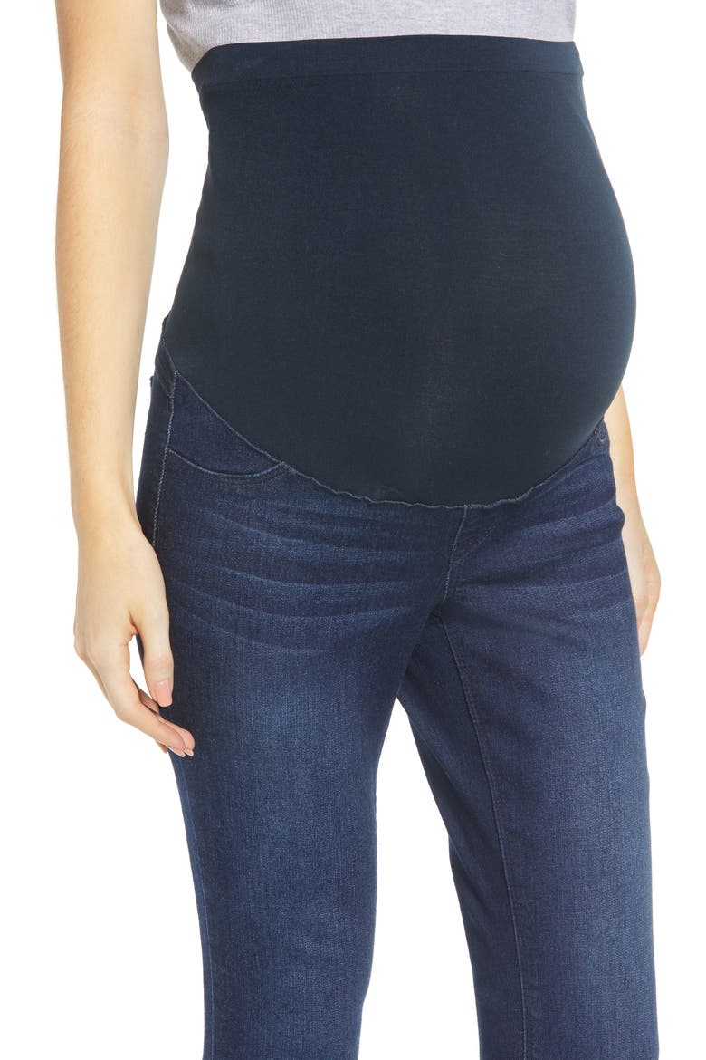 Sculpt Ankle Skinny Maternity Jeans, Alternate, color, MARCO