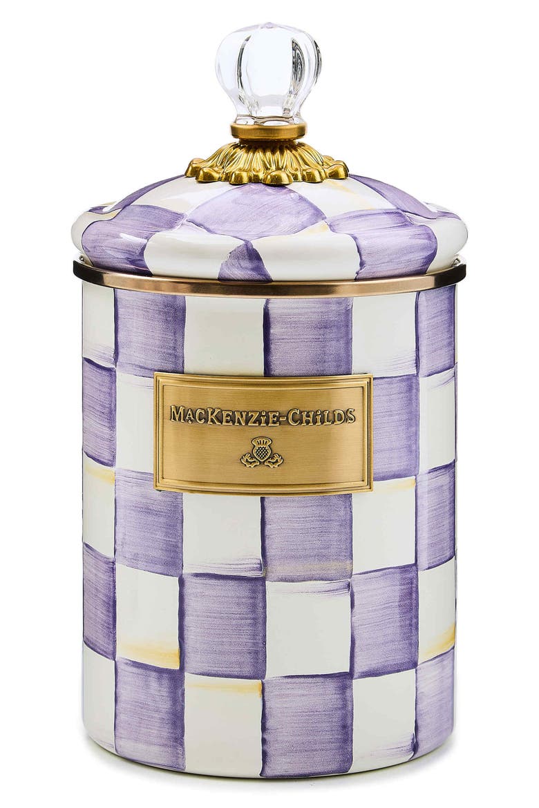 Violet Check Canister, Main, color, VIOLET