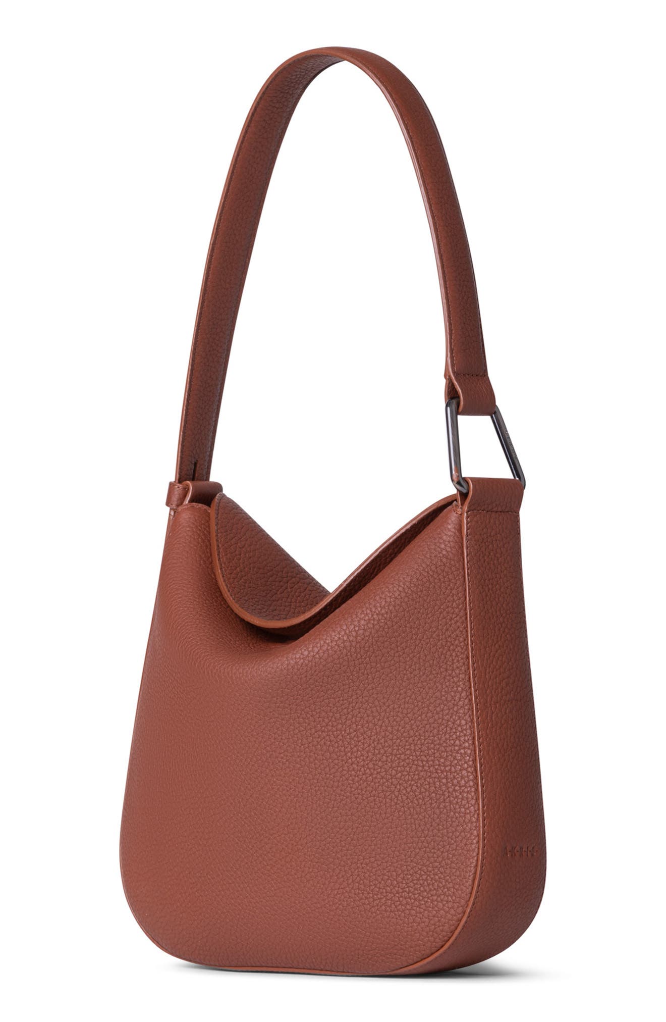 Akris Little Anna Leather Hobo Bag, Alternate, color, 044 Caramel