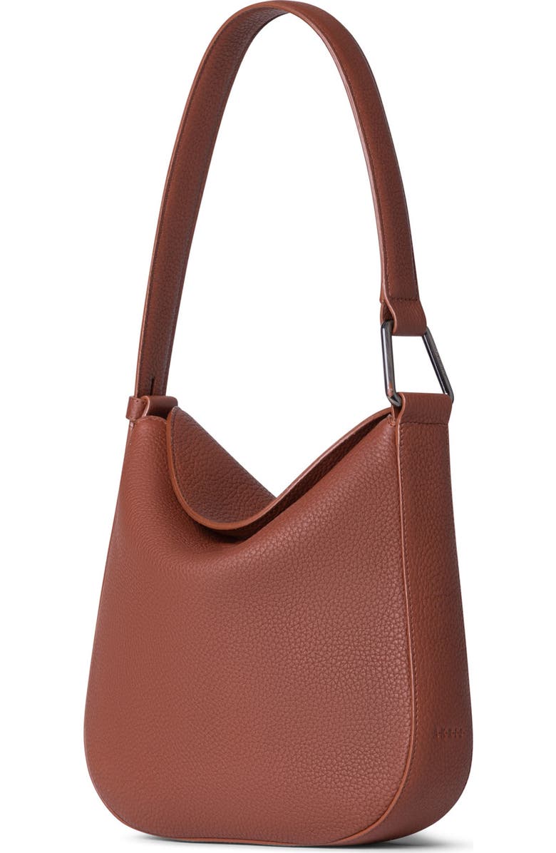 Akris Little Anna Leather Hobo Bag, Alternate, color, 044 Caramel