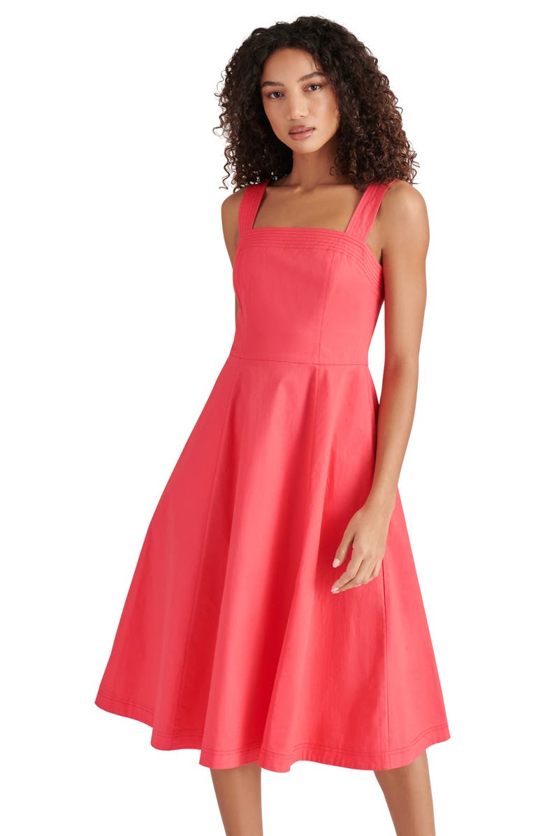 Steve Madden Dolly Stretch Cotton Dress, Alternate, color,