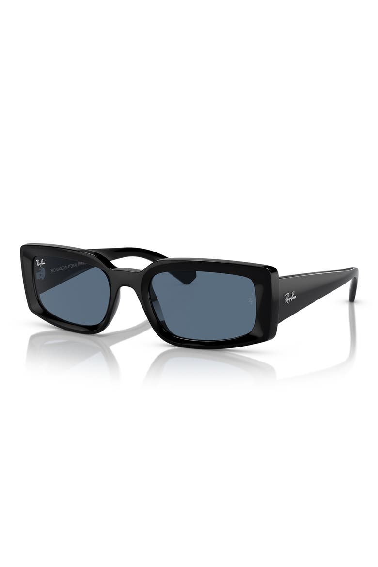Kiliane 54mm Pillow Sunglasses, Alternate, color, BLACK BLUE