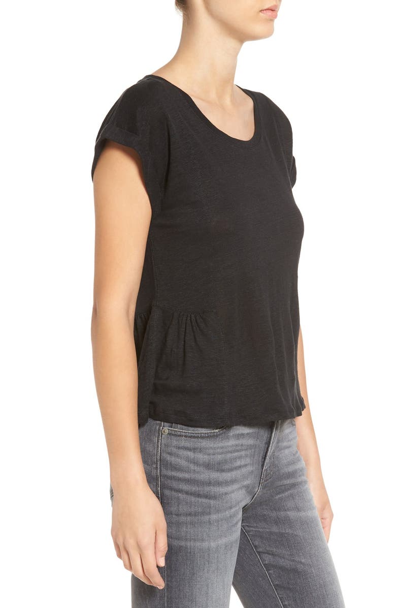 Madewell Modern Linen Gather Top, Alternate, color,