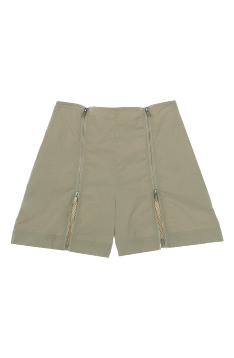 Helmut Lang Lightweight Zip Shorts, Main, color, Stone