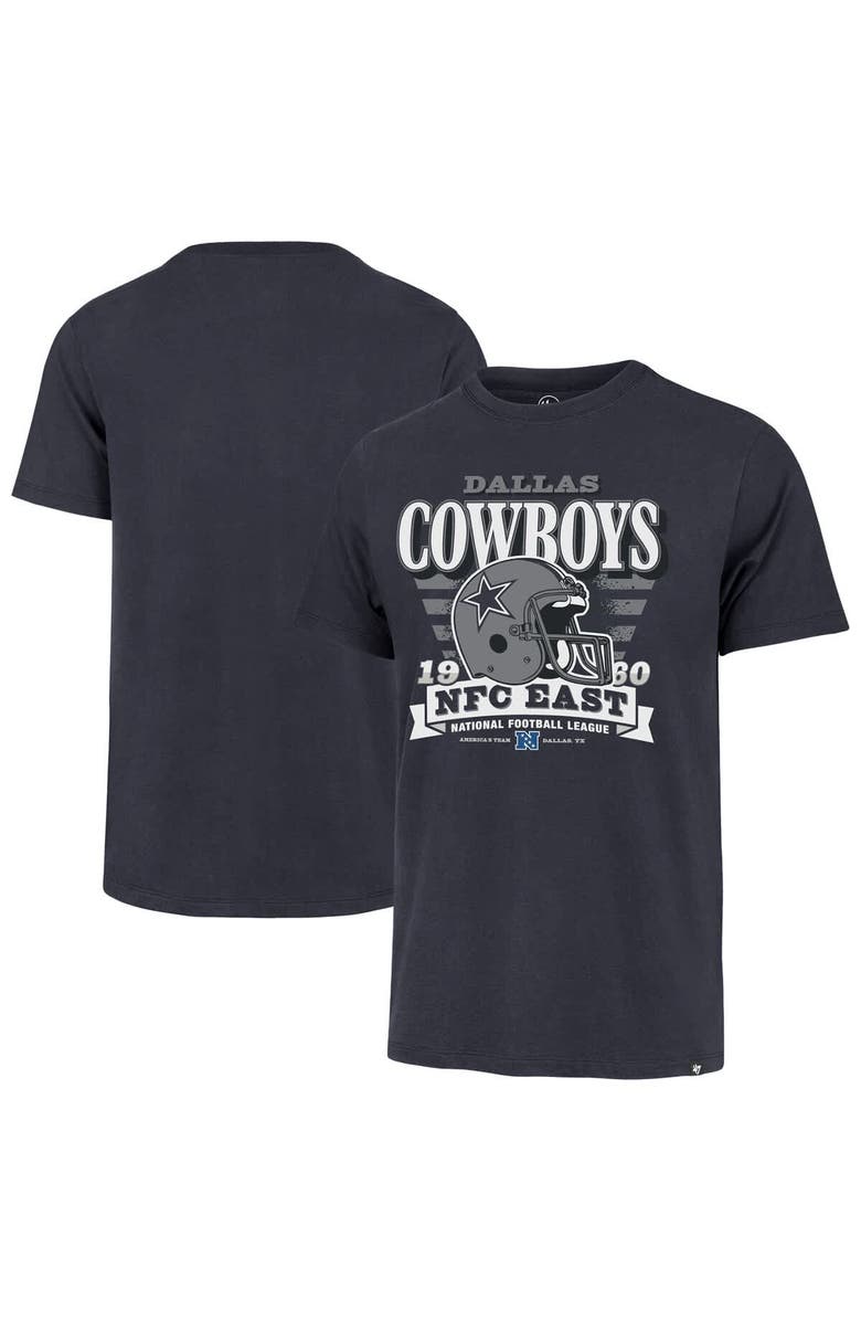 '47 Men's '47 Navy Dallas Cowboys Stripe Splash Franklin T-Shirt, Main, color, Navy