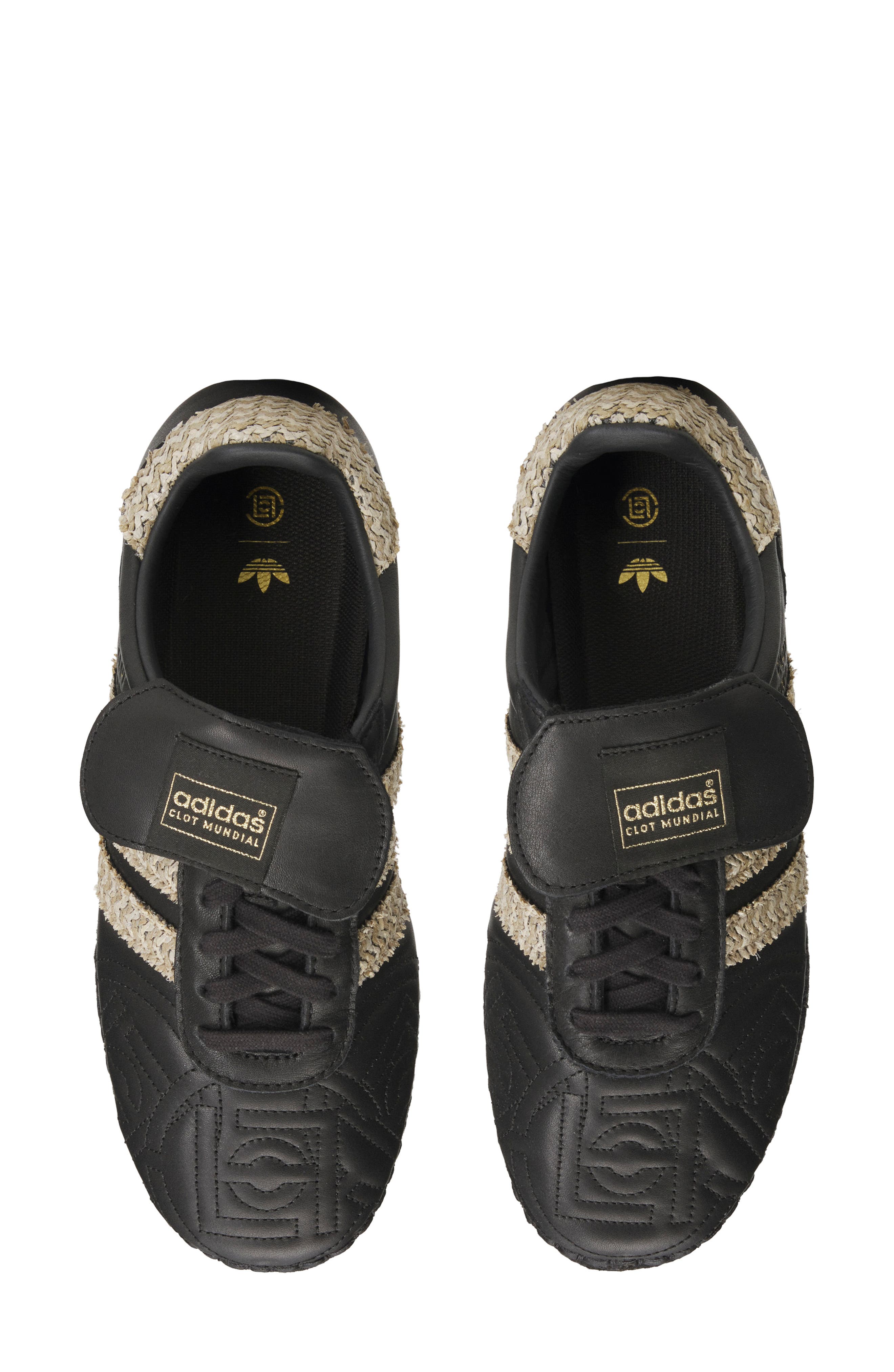 adidas x CLOT Mundial by Edward Chen Sneaker, Alternate, color, Core Black/ Hemp/ Core Black