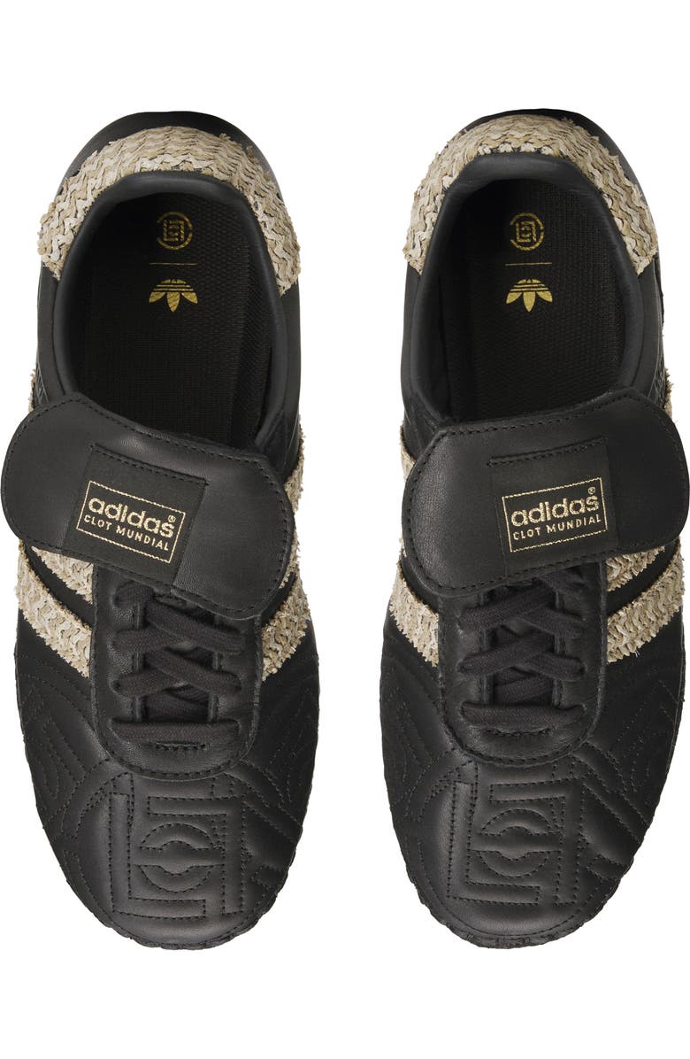 adidas x CLOT Mundial by Edward Chen Sneaker, Alternate, color, Core Black/ Hemp/ Core Black