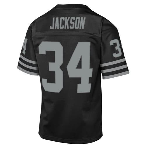 Mitchell & Ness Youth Bo Jackson Black Las Vegas Raiders 1988 Throwback Fashion Jersey In Black