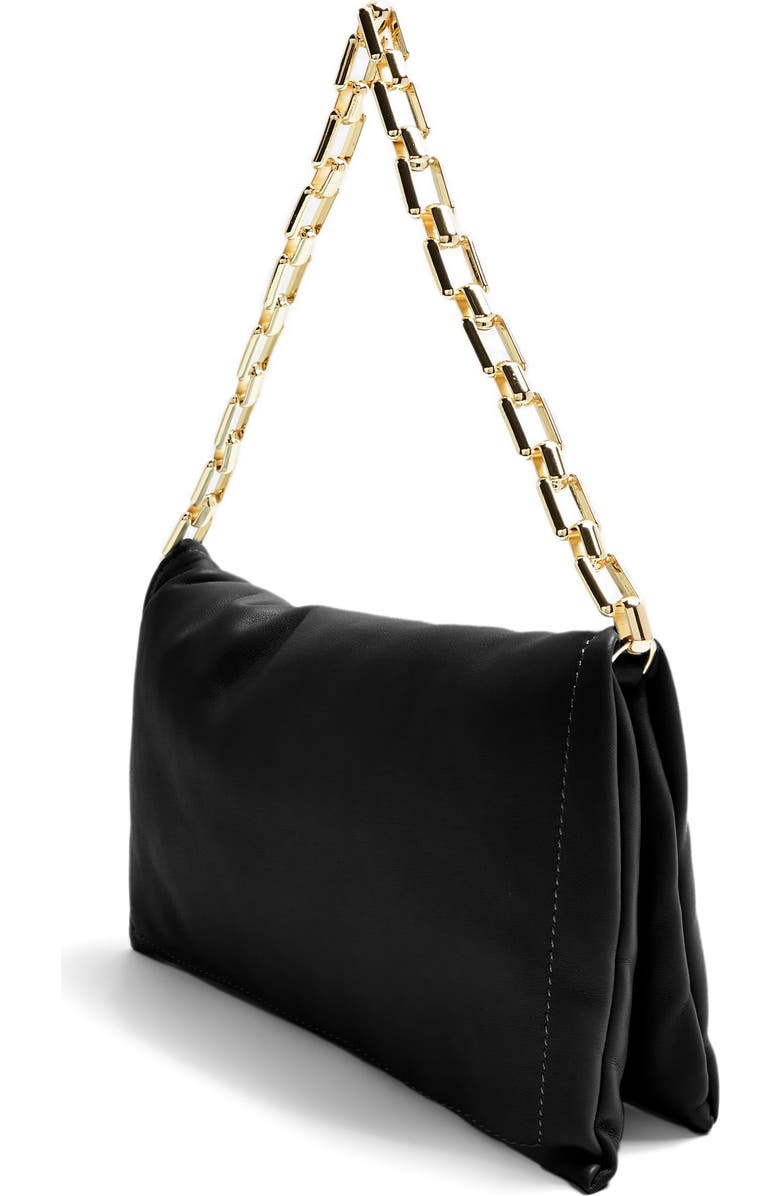 Topshop Puffa Faux Leather Handbag, Alternate, color,