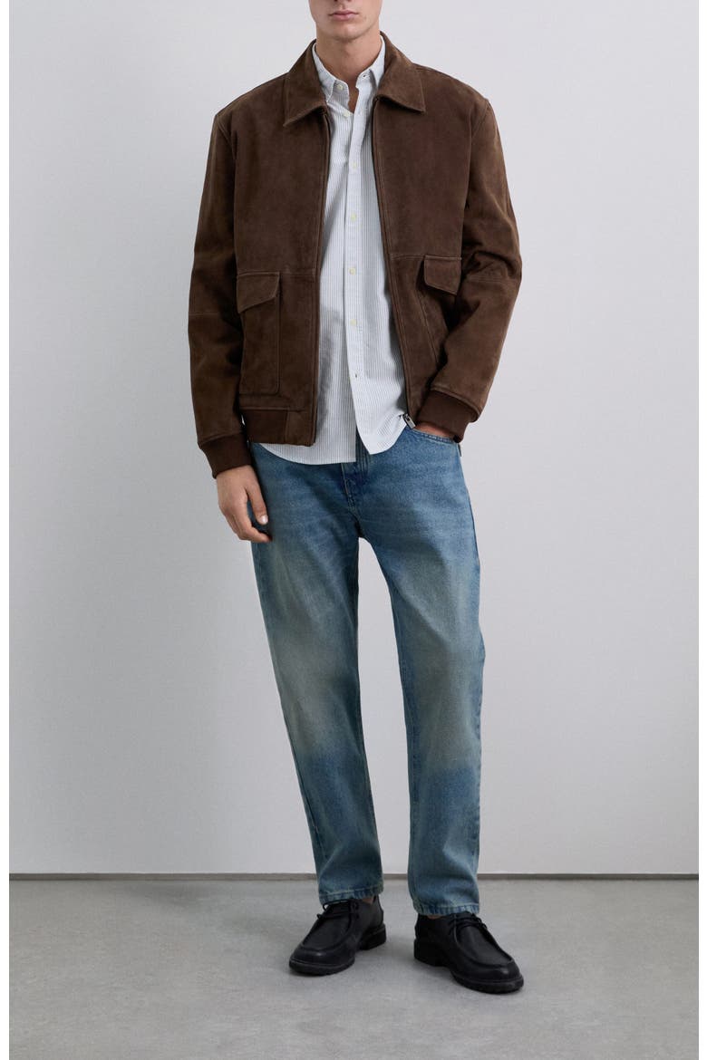 New Oxford Bd Slim Oe Shirt, Alternate, color, Khakistripes