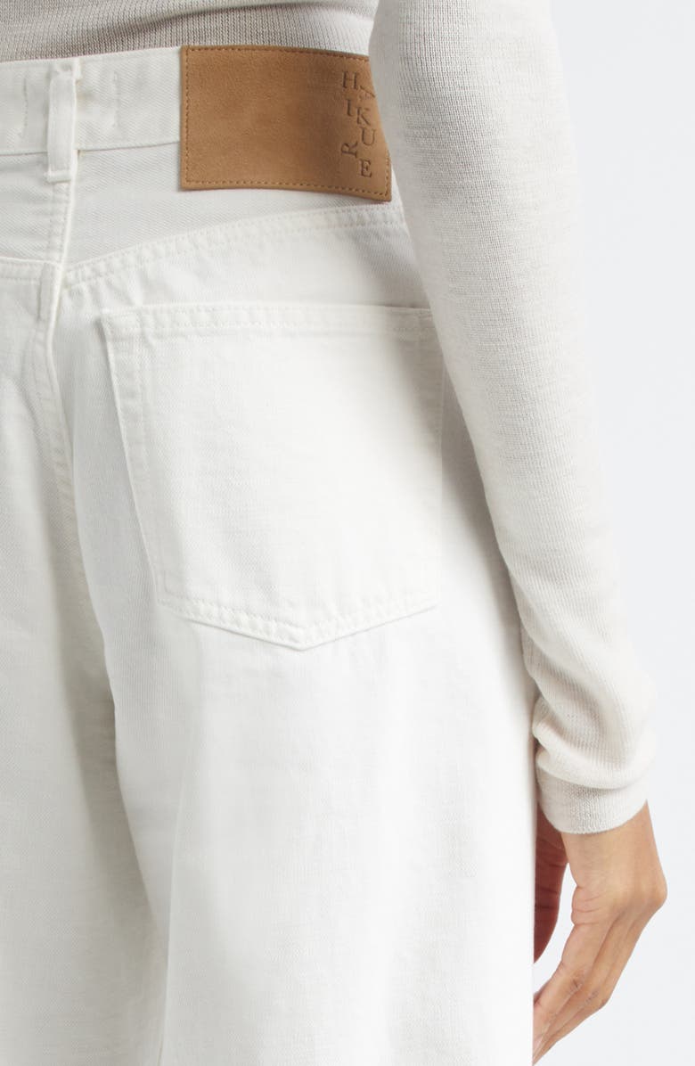 Haikure Betty Bull Straight Leg Jeans, Alternate, color, Off White