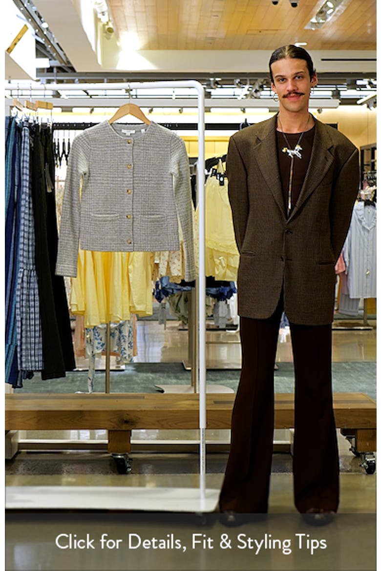 Check Print Knit Jacket video