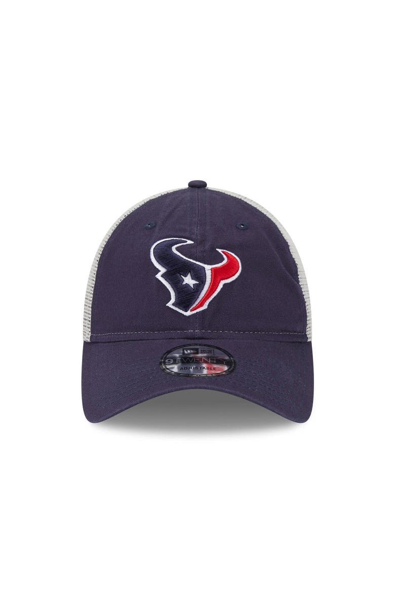 New Era Men's New Era Navy/Natural Houston Texans Loyal 9TWENTY Trucker Hat, Alternate, color,