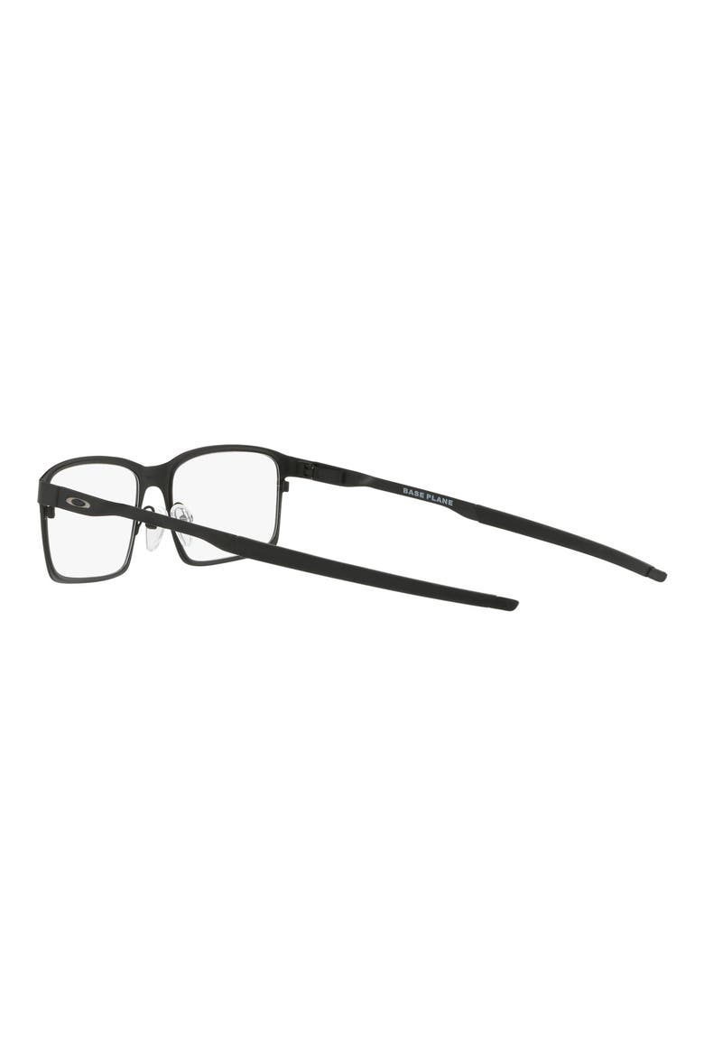 Base Plane 54mm Rectangular Optical Glasses, Alternate, color, SATIN BLACK